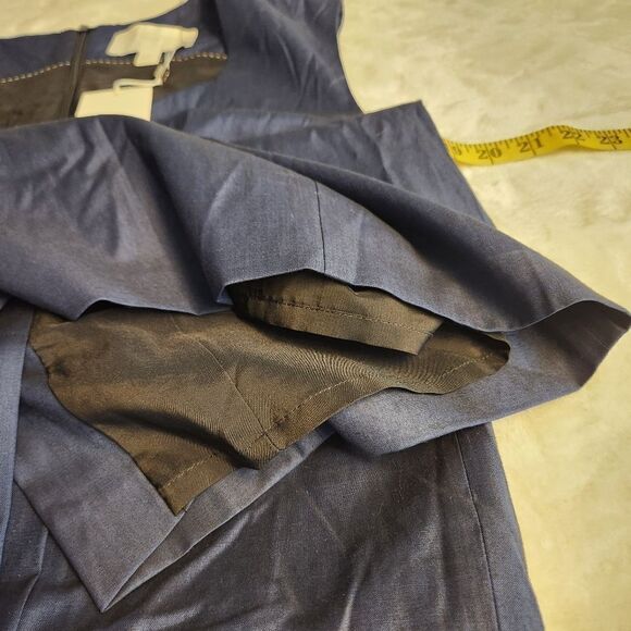 NWT BOSS Hugo Boss Womens Blue Delura Sleeveless V-Neck Shift Dress Sz 10 - Picture 15 of 16